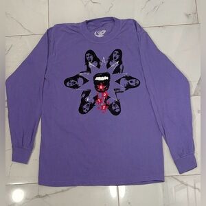 LIMITED EDITION Olivia Rodrigo GUTS Tour Long Sleeve Purple Shirt Sz S - Small
